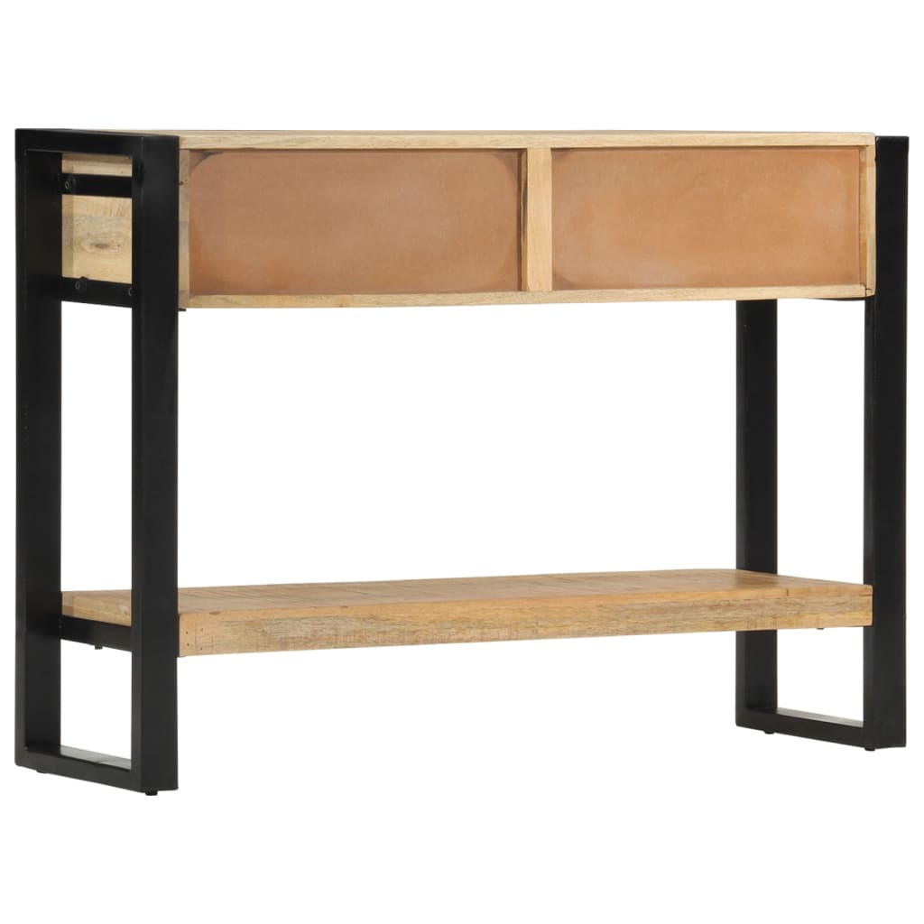 Avlastningsbord Konsollbord Trä 110x30x76 cm massivt grovt mangoträ