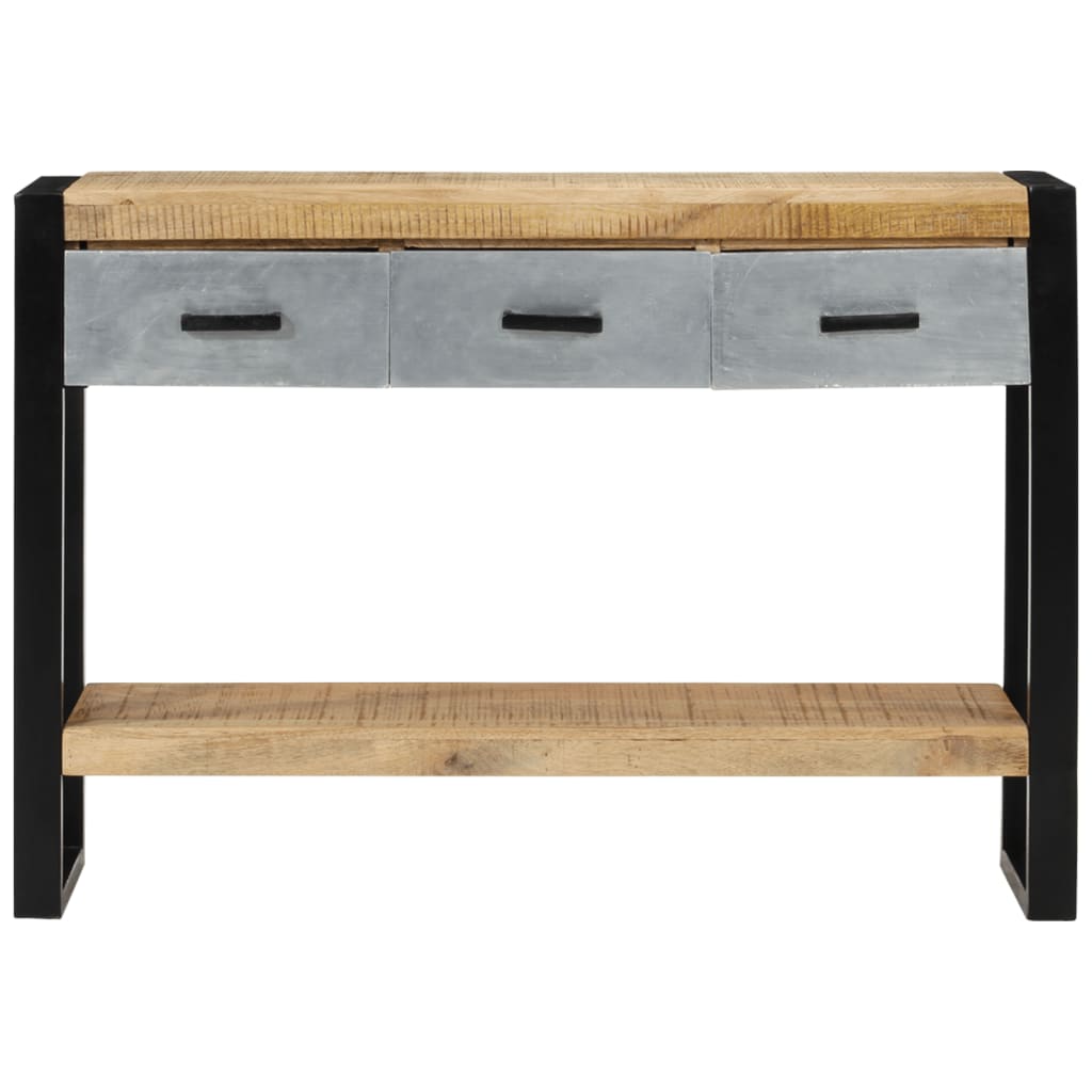 Avlastningsbord Konsollbord Trä 110x30x76 cm massivt grovt mangoträ