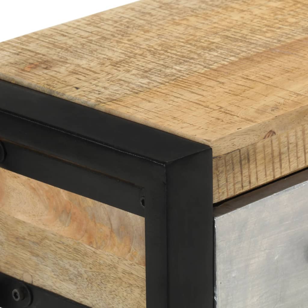 Avlastningsbord Konsollbord Trä 110x30x76 cm massivt grovt mangoträ