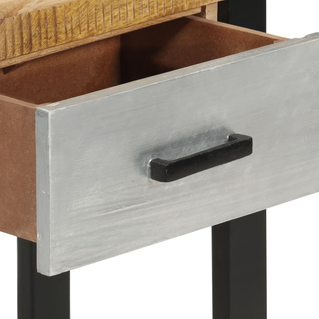 Avlastningsbord Konsollbord Trä 110x30x76 cm massivt grovt mangoträ