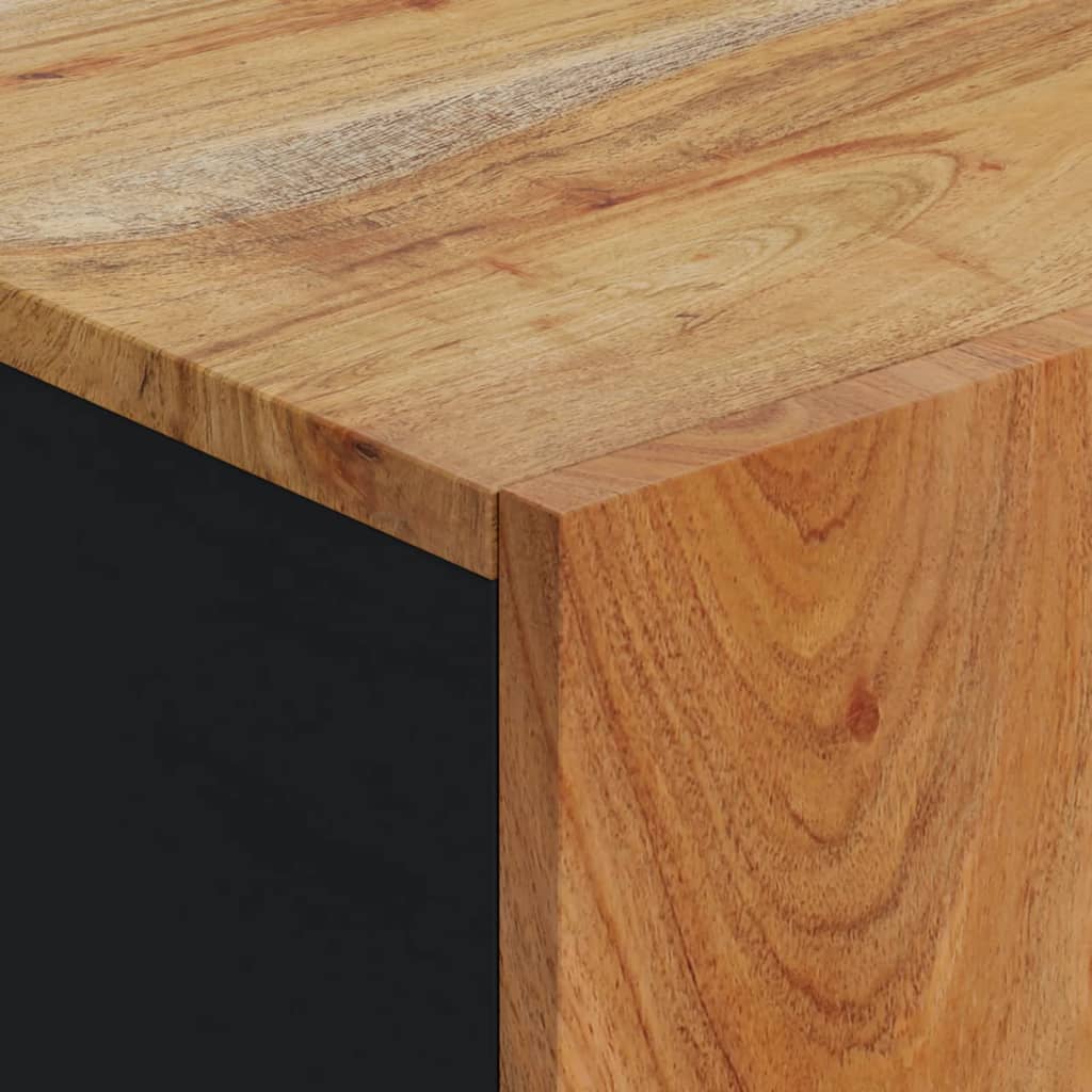 Skänk Trä med dörr 40x31x75 cm massivt akaciaträ