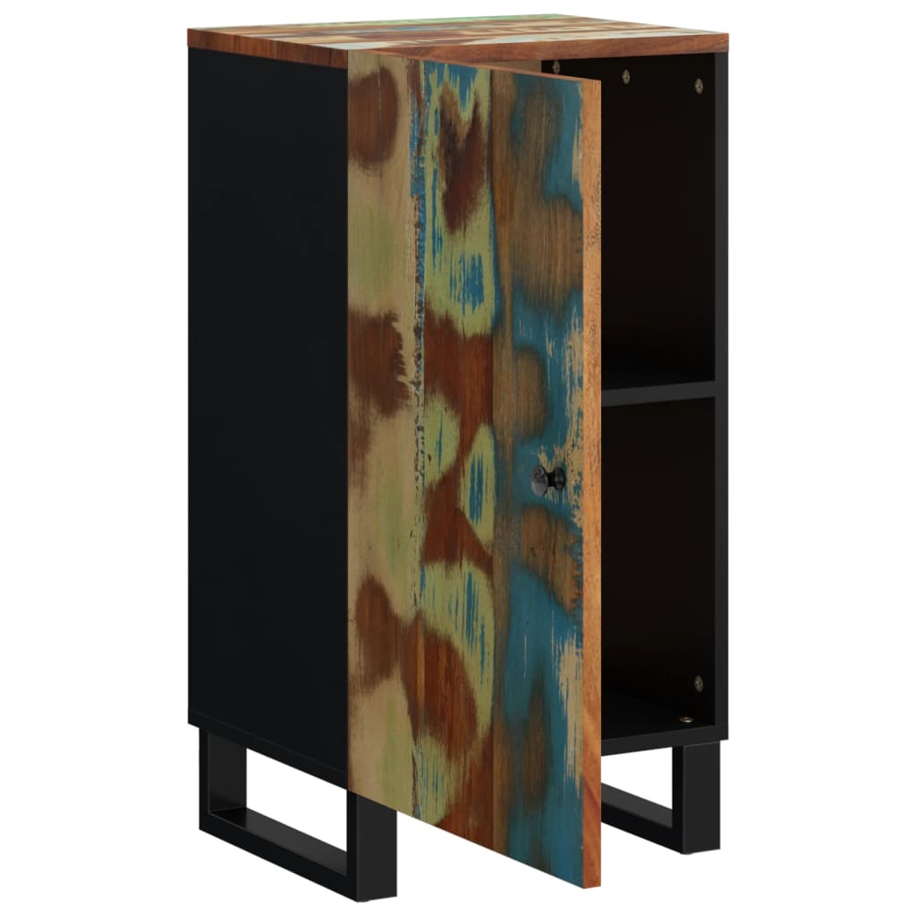 Skänk Trä med dörr 40x31x75 cm massivt återvunnet trä