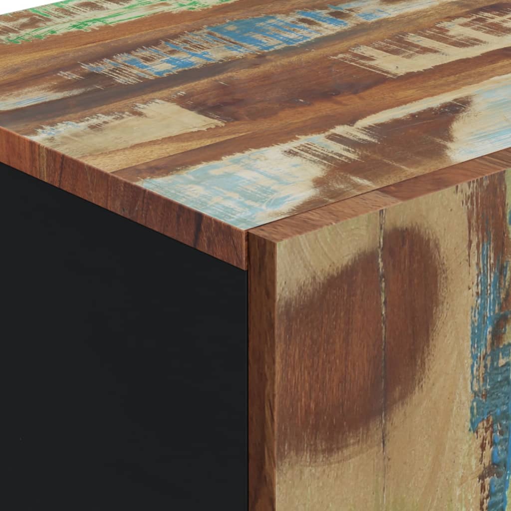 Skänk Trä med dörr 40x31x75 cm massivt återvunnet trä