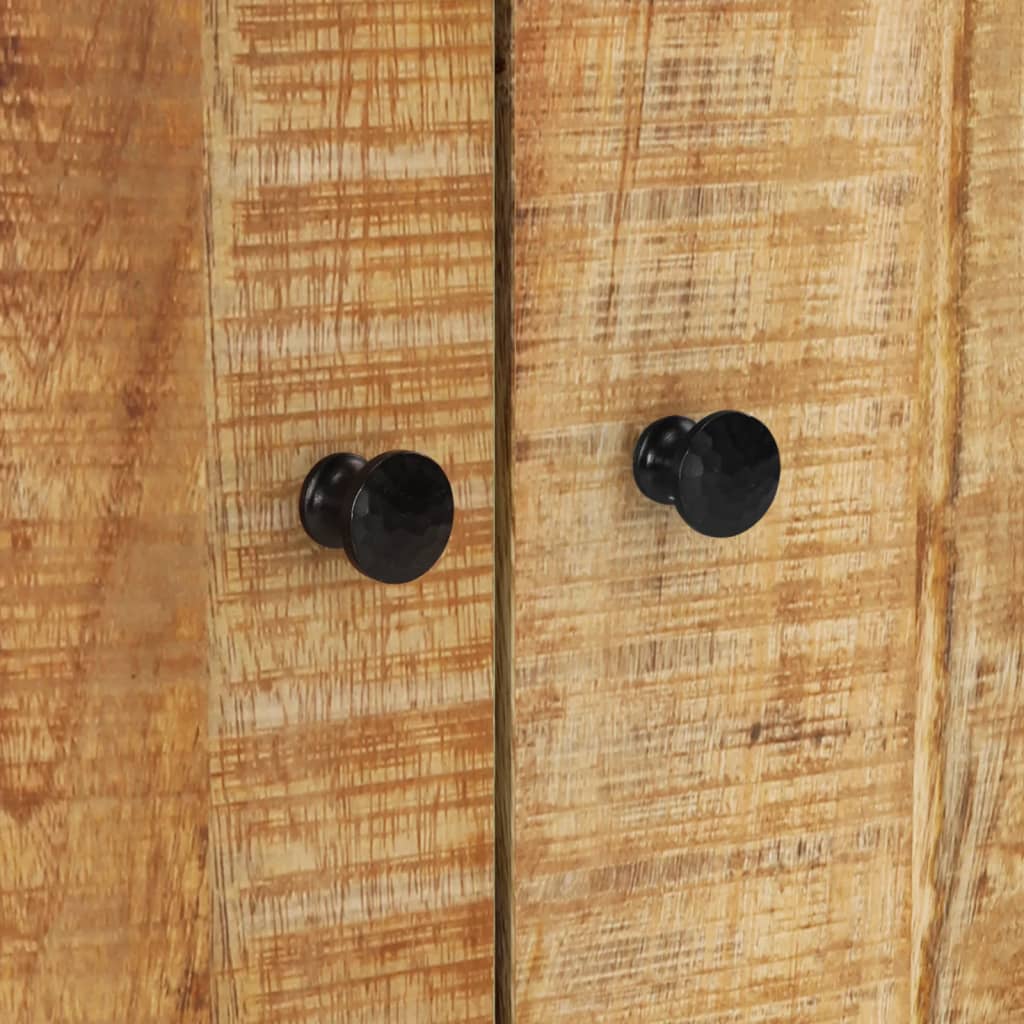 Skänk Trä med 2 dörrar 60x33x75 cm massivt mangoträ