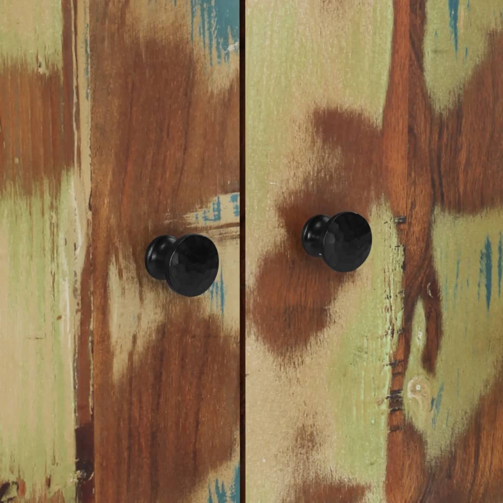 Skänk Trä med 4 dörrar 60x33x75 cm massivt återvunnet trä