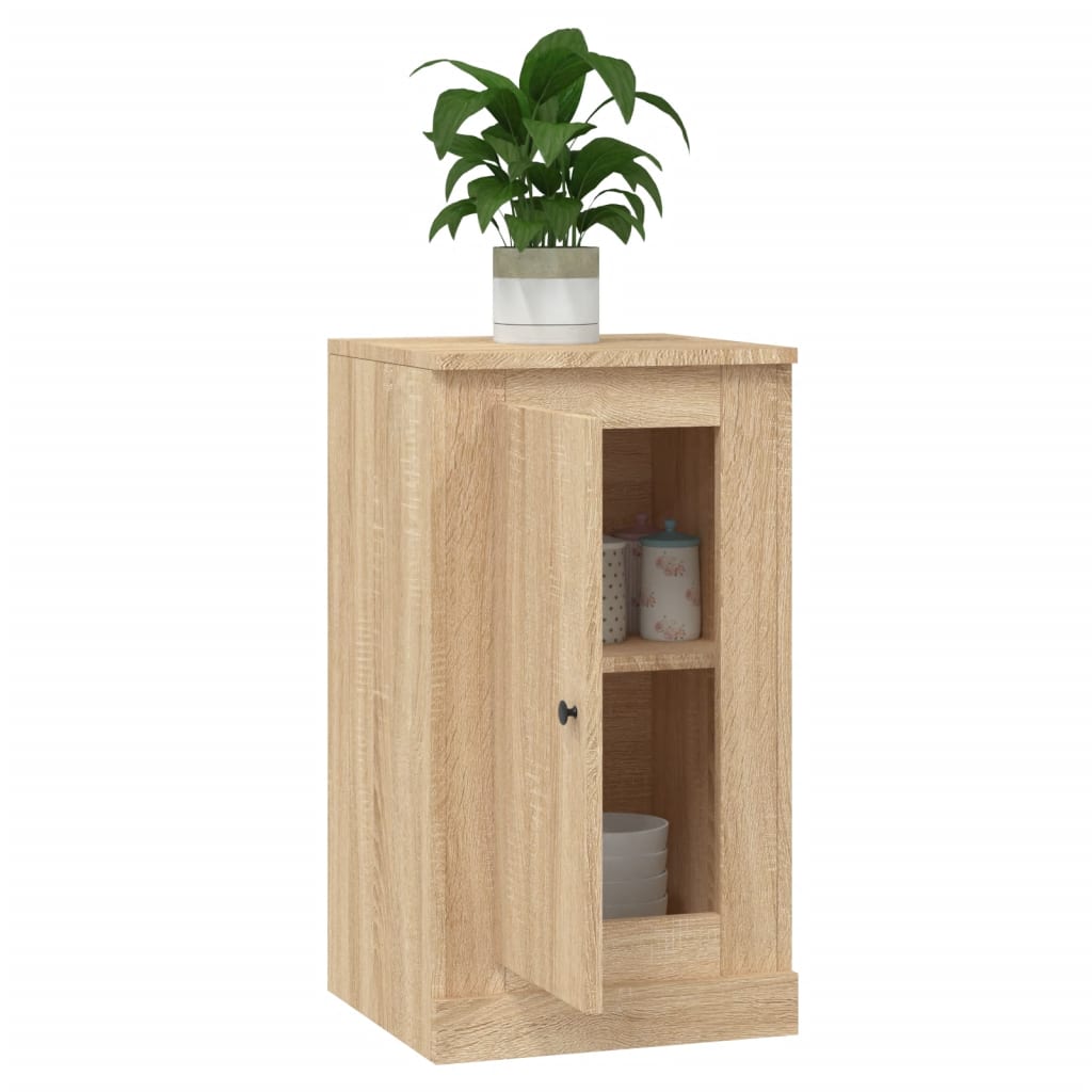 Skåp 2 st sonoma-ek 37,5x35,5x67,5 cm konstruerat trä