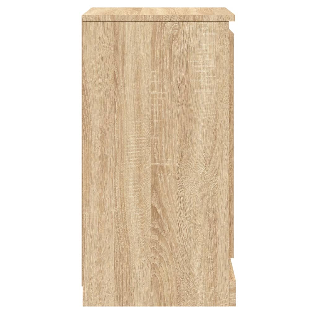 Skåp 2 st sonoma-ek 37,5x35,5x67,5 cm konstruerat trä