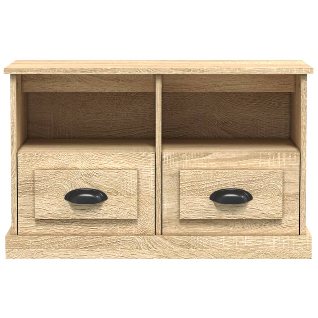 TV-skåp sonoma-ek 80x35x50 cm konstruerat trä