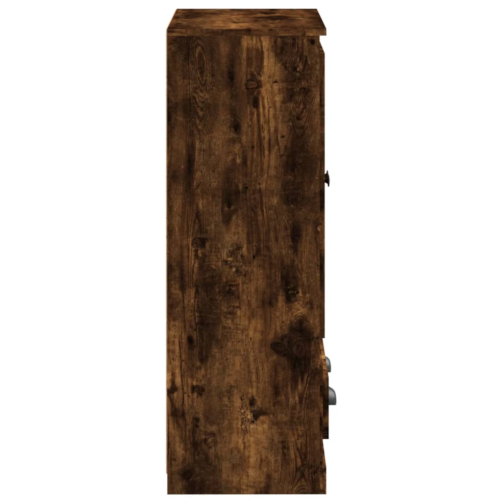Skåp Rökfärgad Ek 60x35,5x103,5 cm