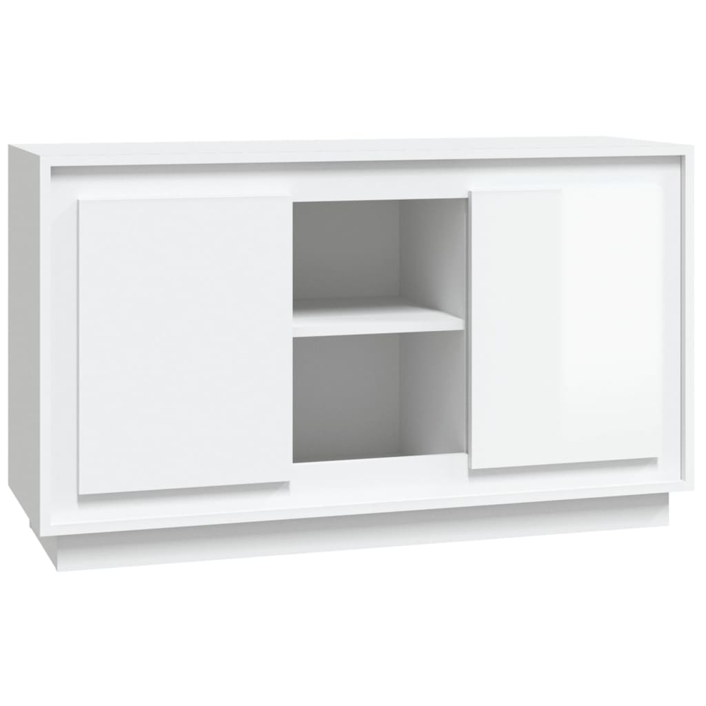Skåp Högglans Vit 102x35x60 cm