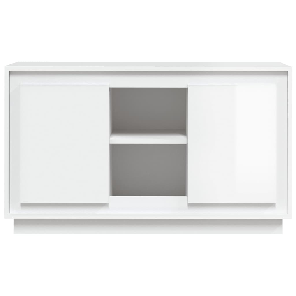 Skåp Högglans Vit 102x35x60 cm