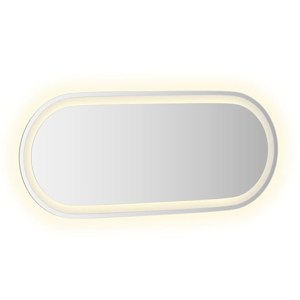 Badrumsspegel LED 90x40 cm oval