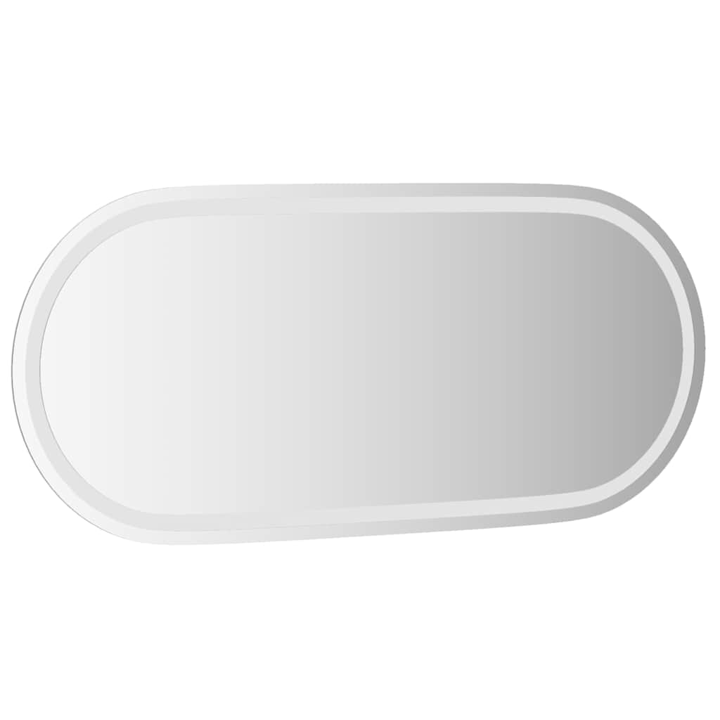 Badrumsspegel LED 100x45 cm oval