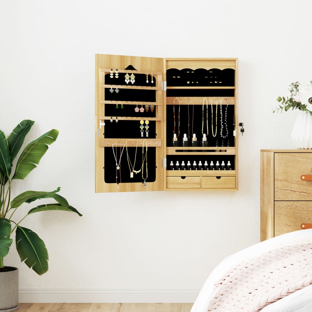 Badrumsspegel Spegelskåp väggmonterat 37,5x10x67 cm