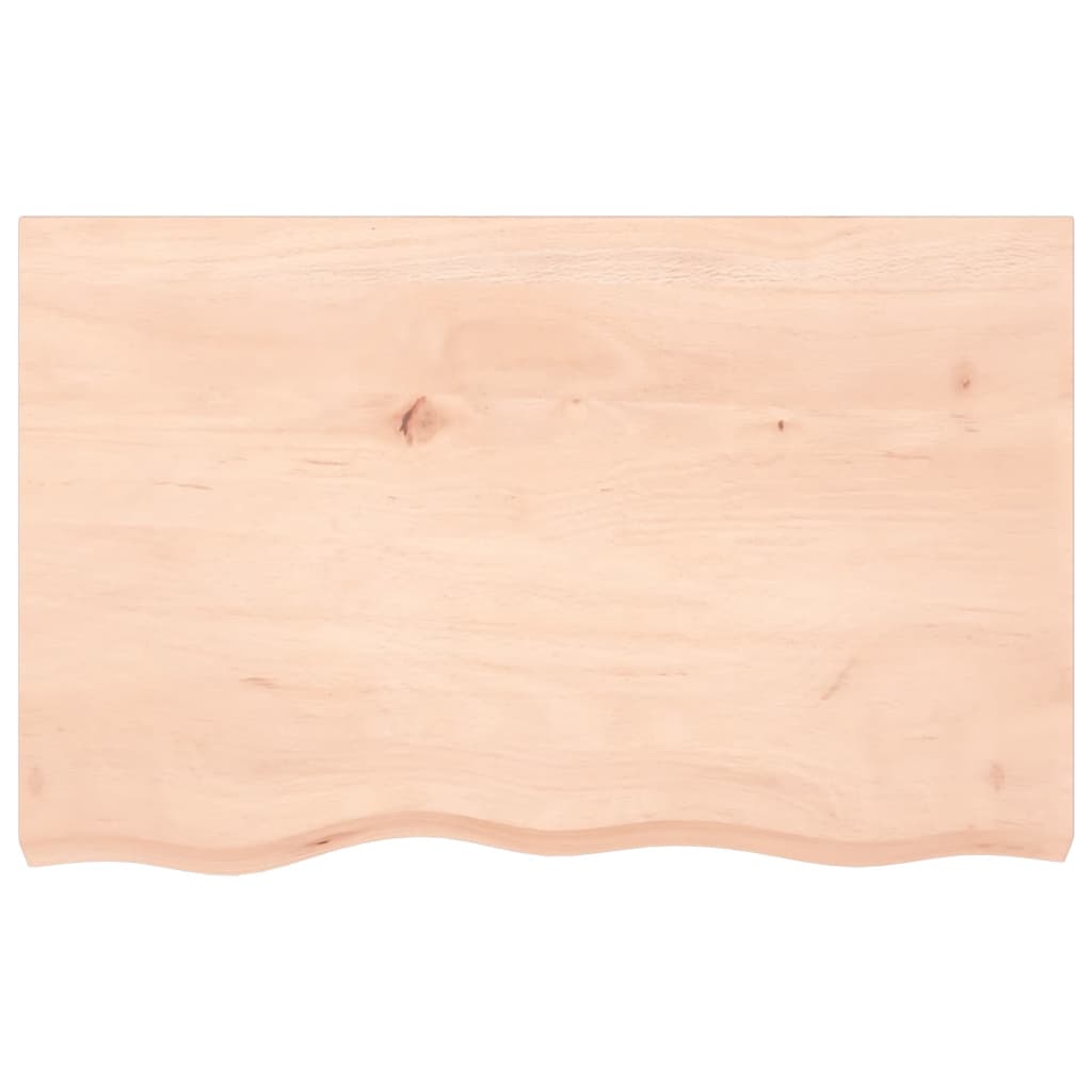 Hyllplan 80x50x(2-6) cm obehandlad massiv ek