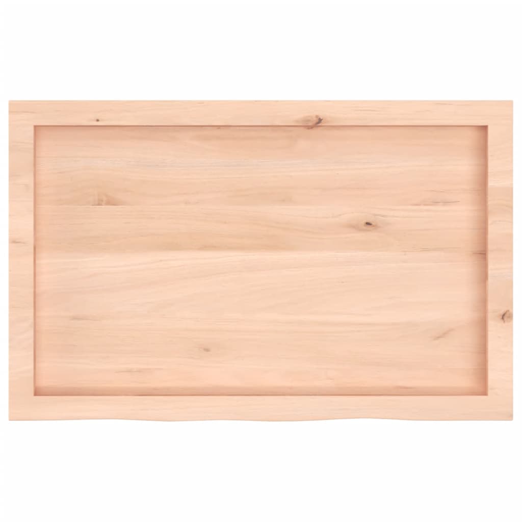 Hyllplan 80x50x(2-6) cm obehandlad massiv ek