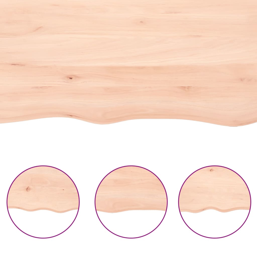 Hyllplan 100x40x(2-4) cm obehandlad massiv ek