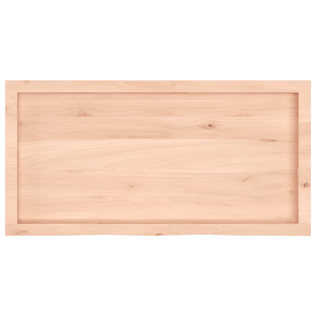 Hyllplan 100x50x(2-6) cm obehandlad massiv ek