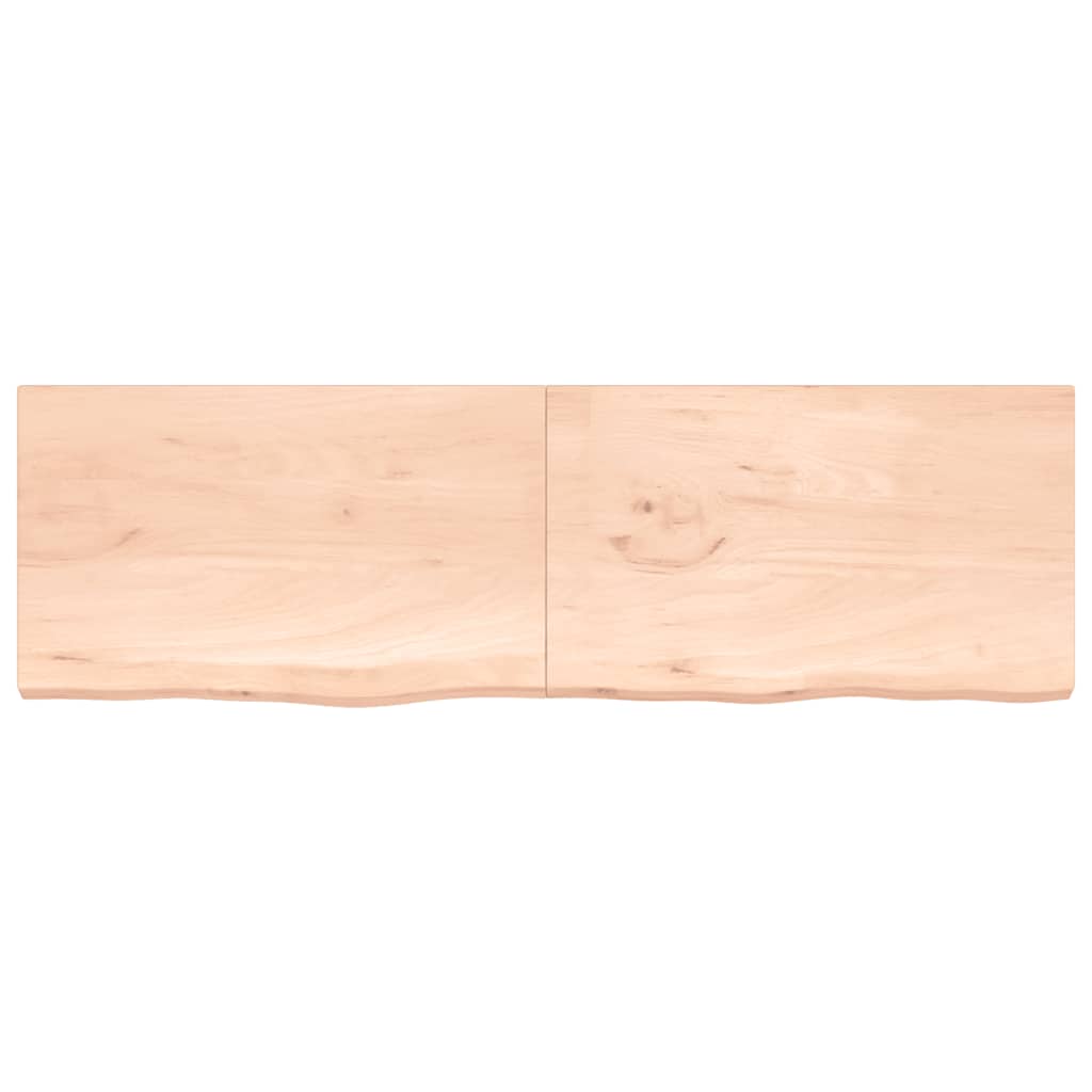 Hyllplan 200x60x(2-4) cm obehandlad massiv ek