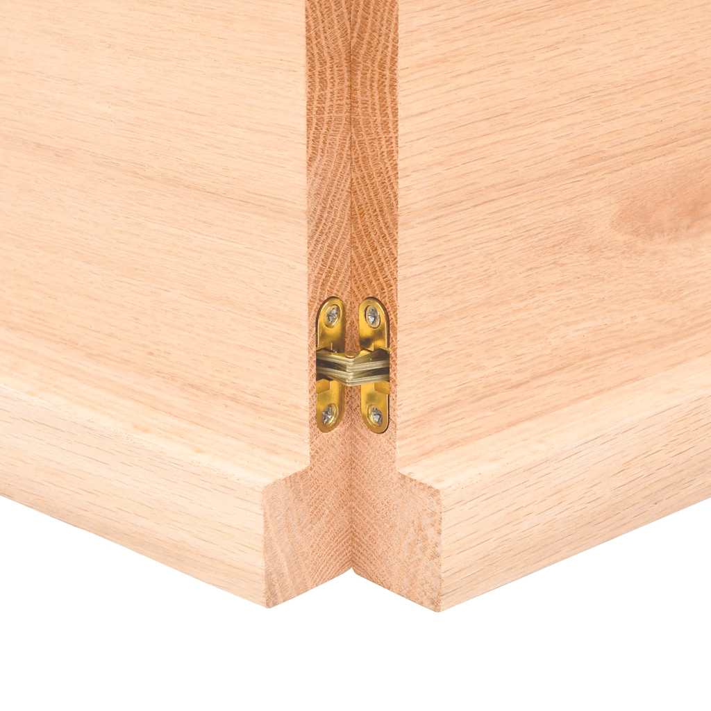 Hyllplan 200x60x(2-4) cm obehandlad massiv ek