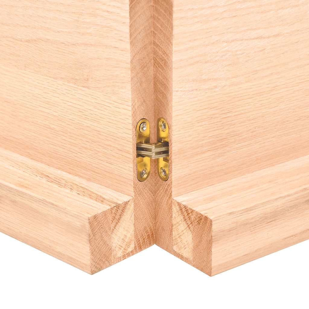 Hyllplan 220x60x(2-6) cm obehandlad massiv ek