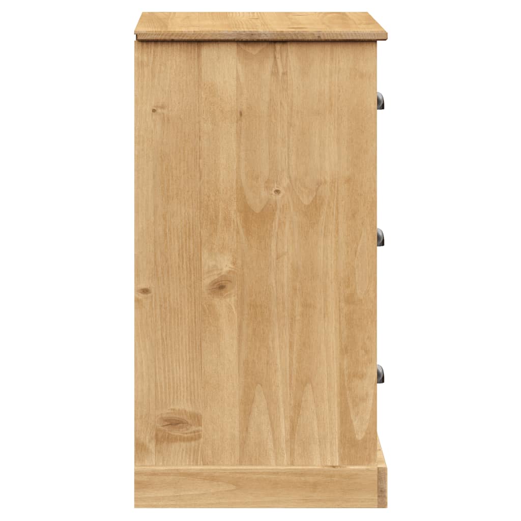 Skänk Trä med lådor VIGO 78x40x75 cm massiv furu