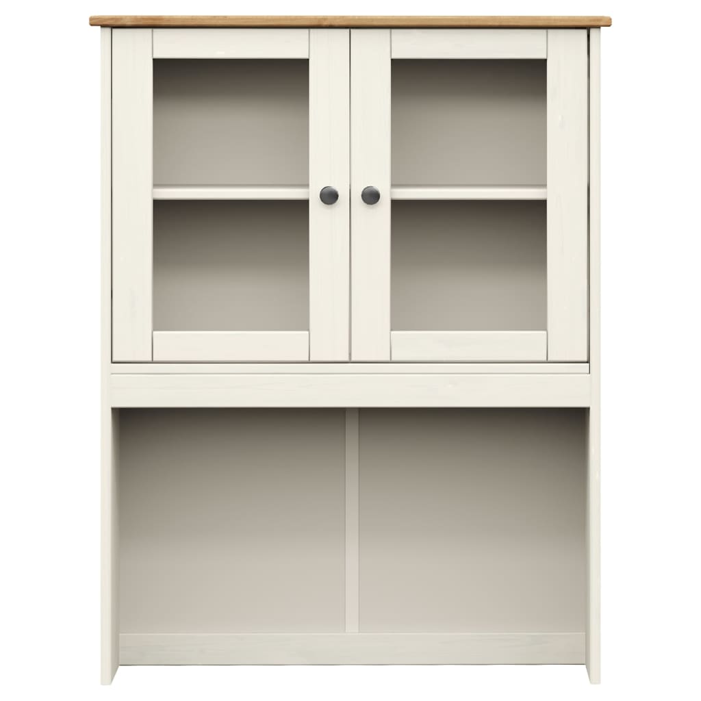 Byrå Vit Överdel VIGO 78x30x100 cm massiv furu