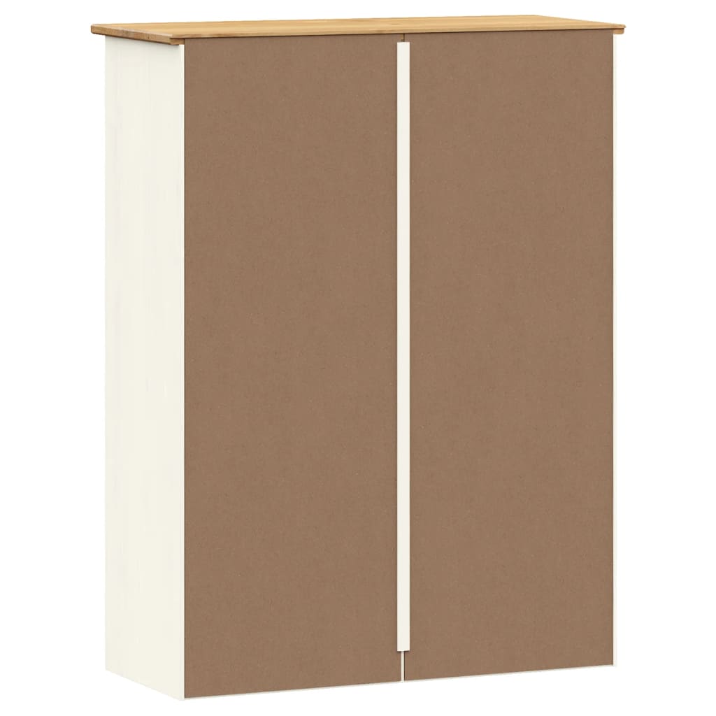 Byrå Vit Överdel VIGO 78x30x100 cm massiv furu