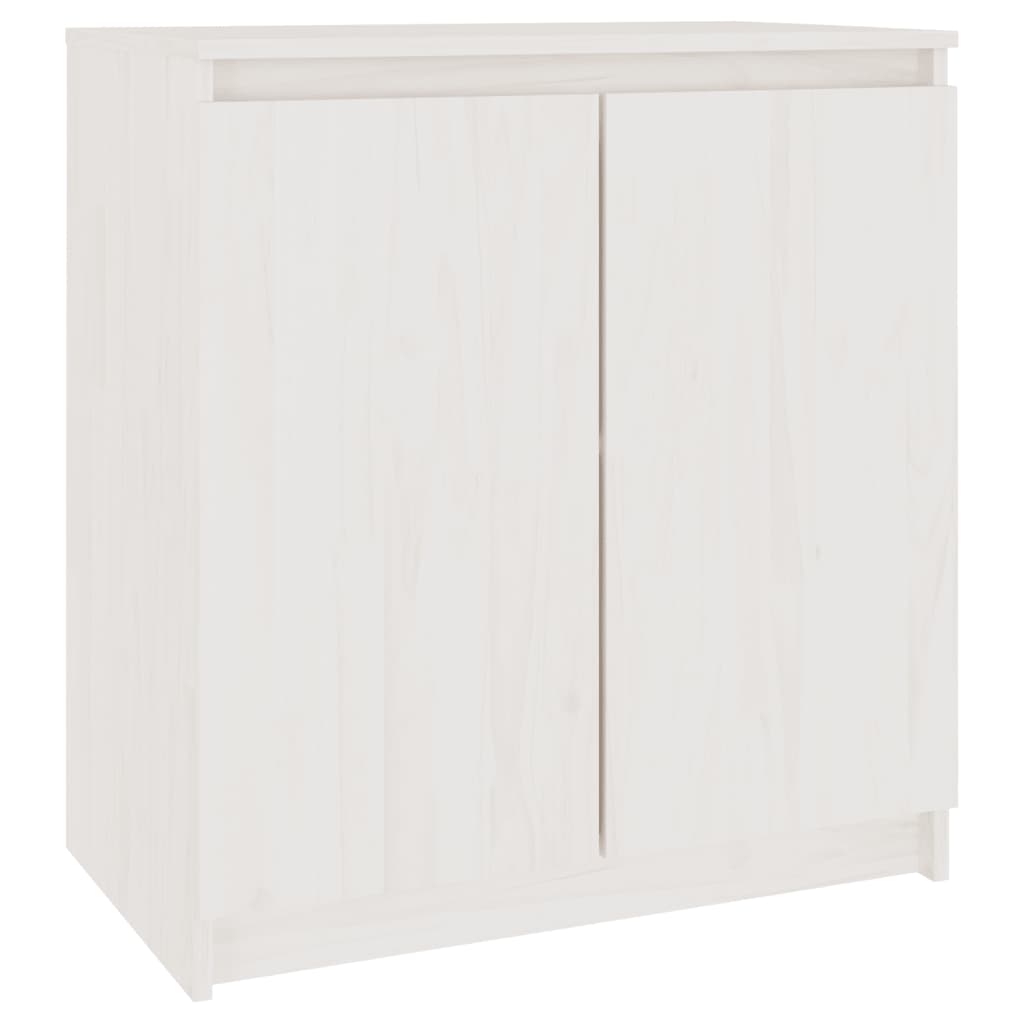 Skåp Vit 60x36x65 cm massiv furu