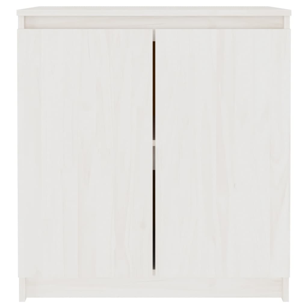 Skåp Vit 60x36x65 cm massiv furu