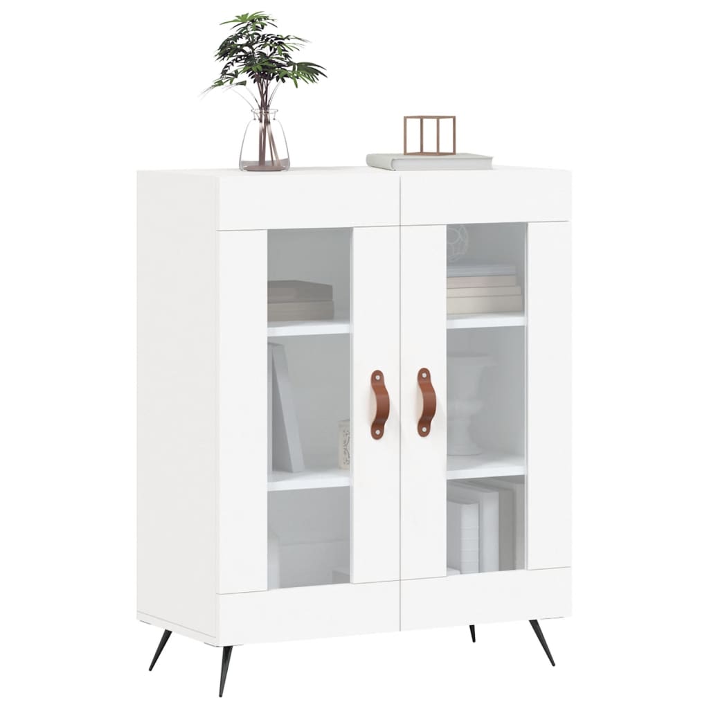 Skåp vit 69,5x34x90 cm konstruerat trä