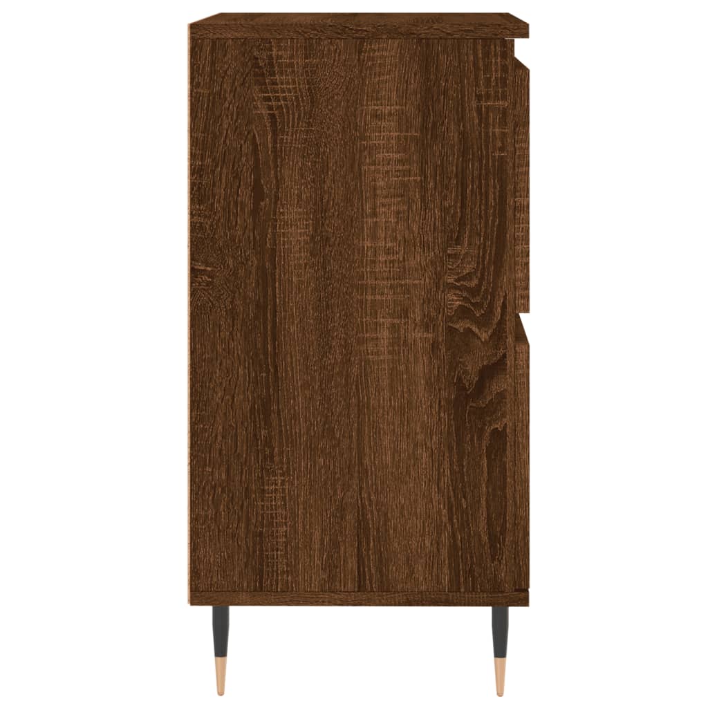 Byrå brun ek 60x35x70 cm konstruerat trä