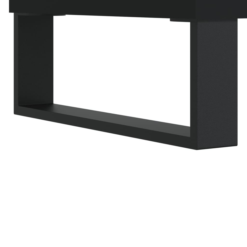 Badrumsskåp Svart 30x30x190 cm