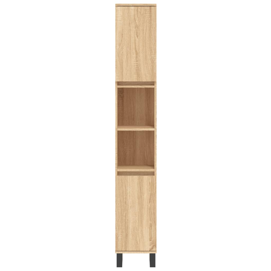 Badrumsskåp Sonoma Ek 30x30x190cm