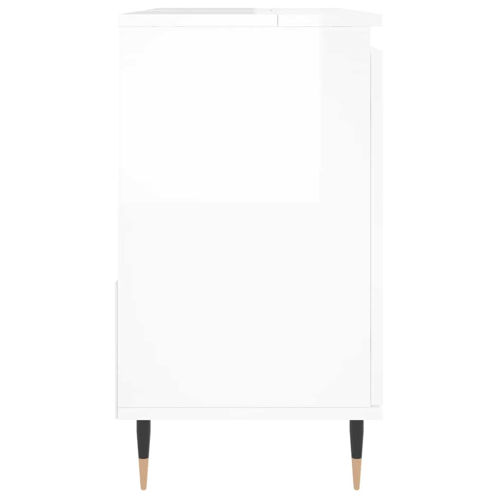 Badrumsskåp Högglans Vit 65x33x60 cm