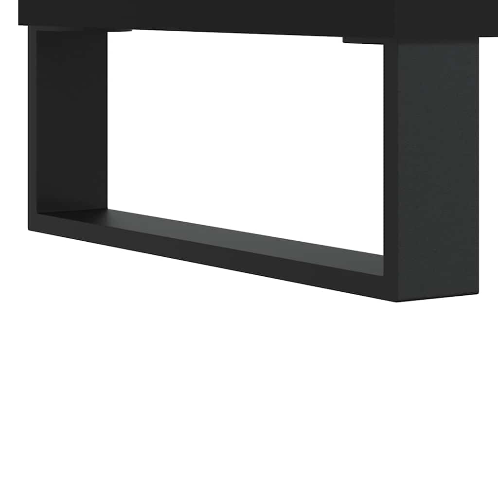 Badrumsskåp Svart 80x33x60 cm