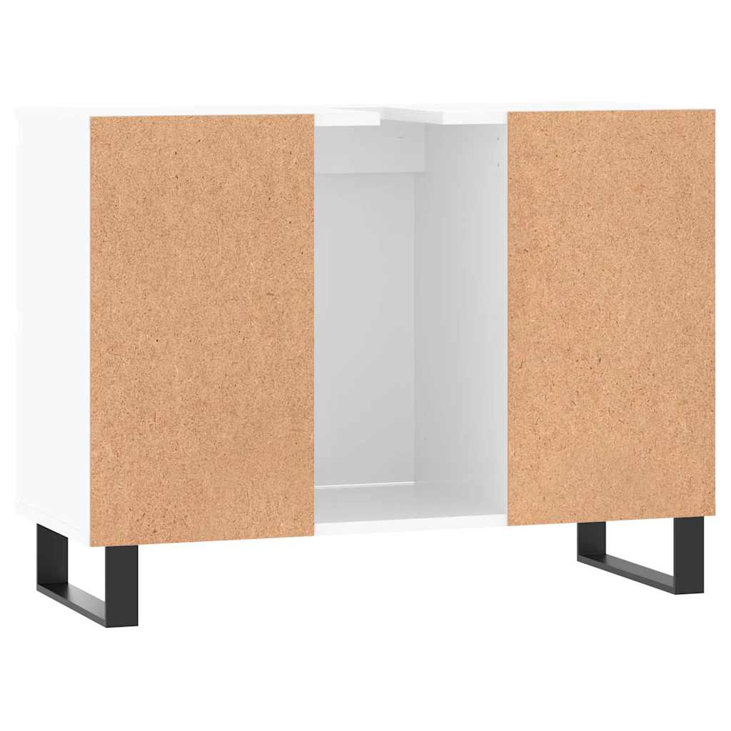 Badrumsskåp Högglans Vit 80x33x60 cm