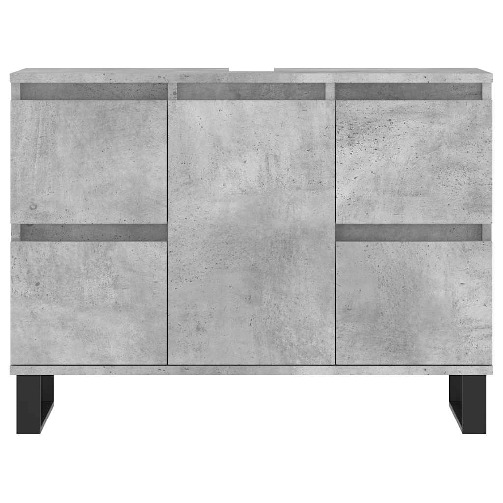 Badrumsunderskåp Betonggrå 80x33x60 cm