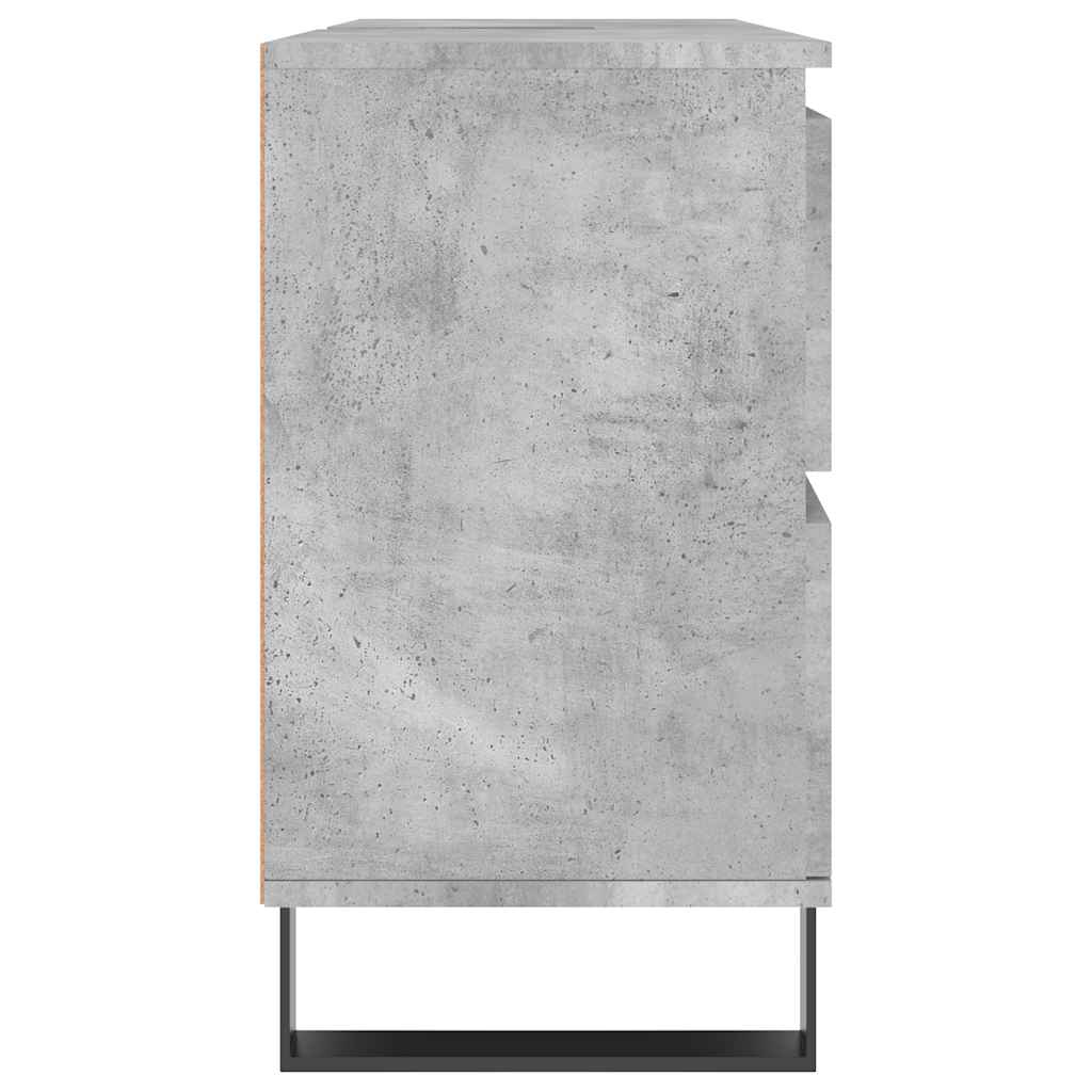 Badrumsunderskåp Betonggrå 80x33x60 cm