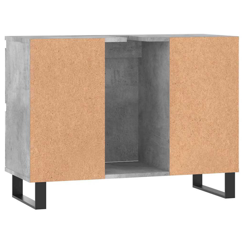 Badrumsunderskåp Betonggrå 80x33x60 cm