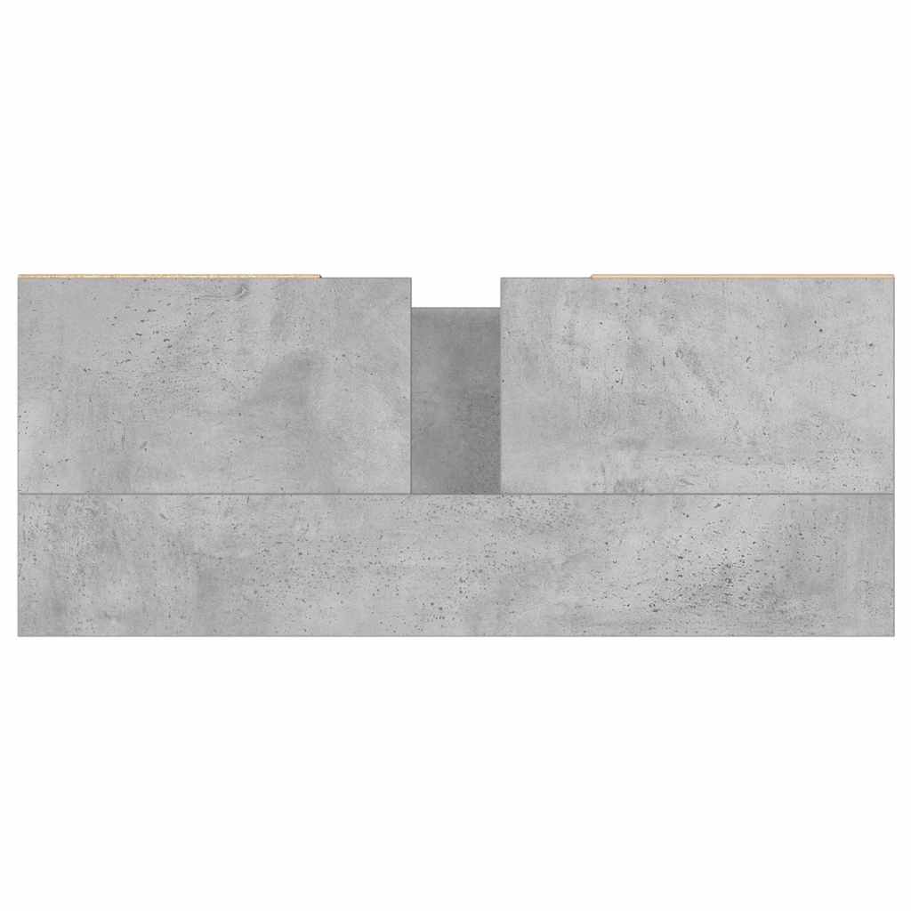 Badrumsunderskåp Betonggrå 80x33x60 cm
