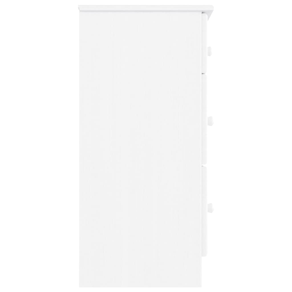 Byrå Vit ALTA 112x35x73 cm massiv furu