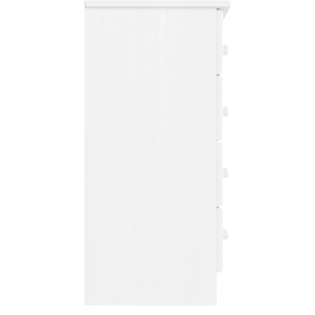Byrå Vit "ALTA" 77x35x73 cm massiv furu