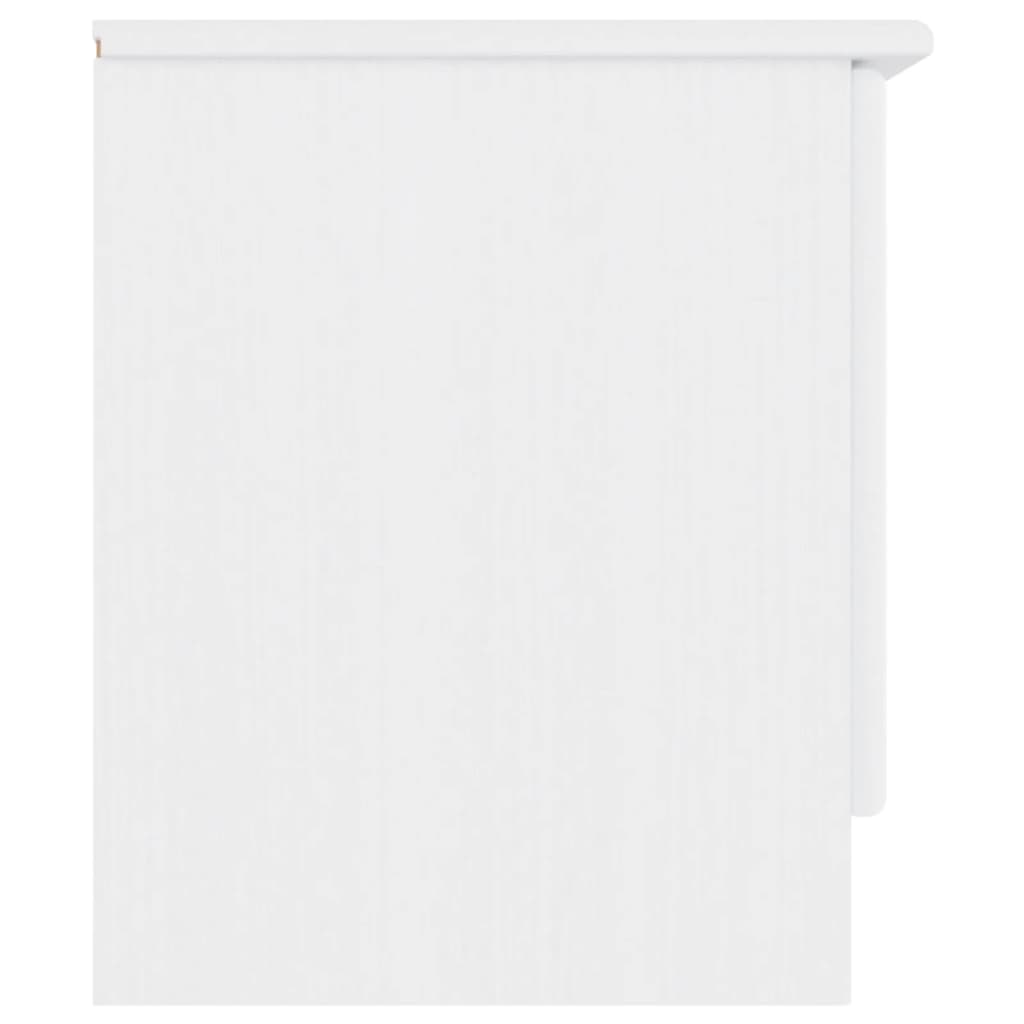 Tv-bänk ALTA Vit 112x35x41 cm massiv furu