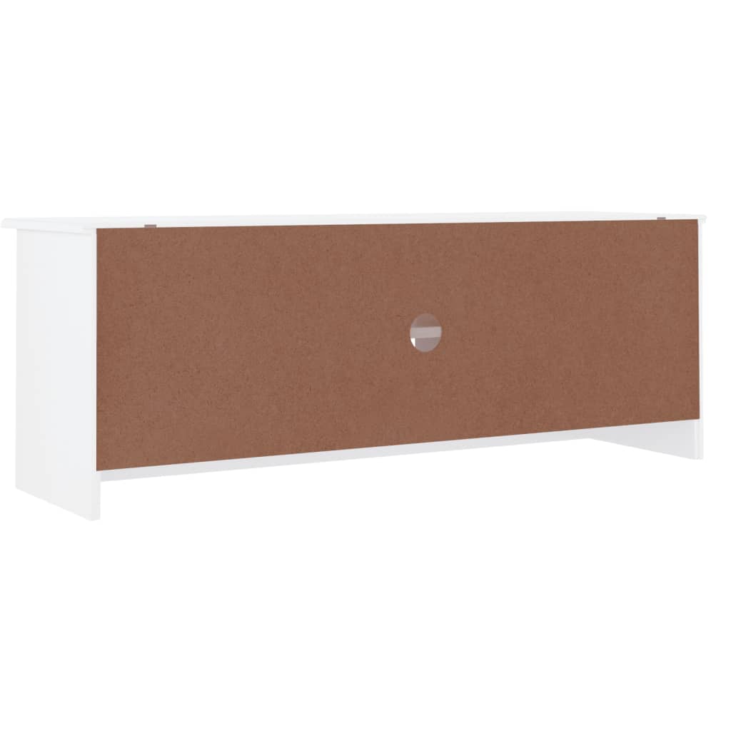 Tv-bänk ALTA Vit 112x35x41 cm massiv furu