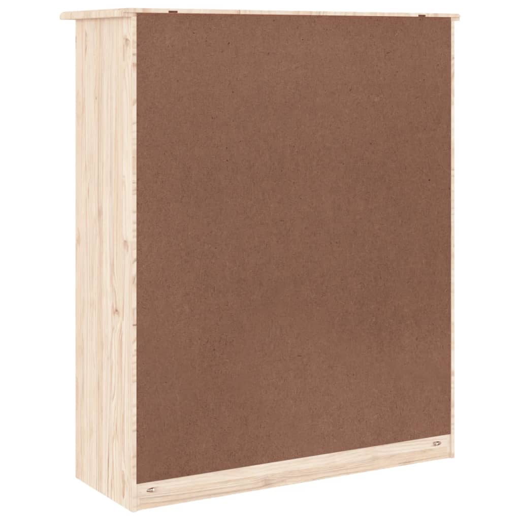 Skåp Trä Överdel 77x30x92 cm massiv furu