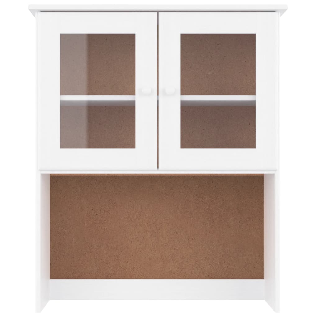Skåp Vit Överdel 77x30x92 cm massiv furu