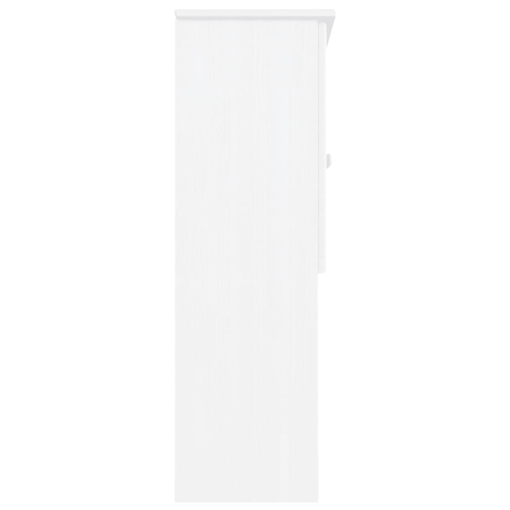 Skåp Vit Överdel 77x30x92 cm massiv furu