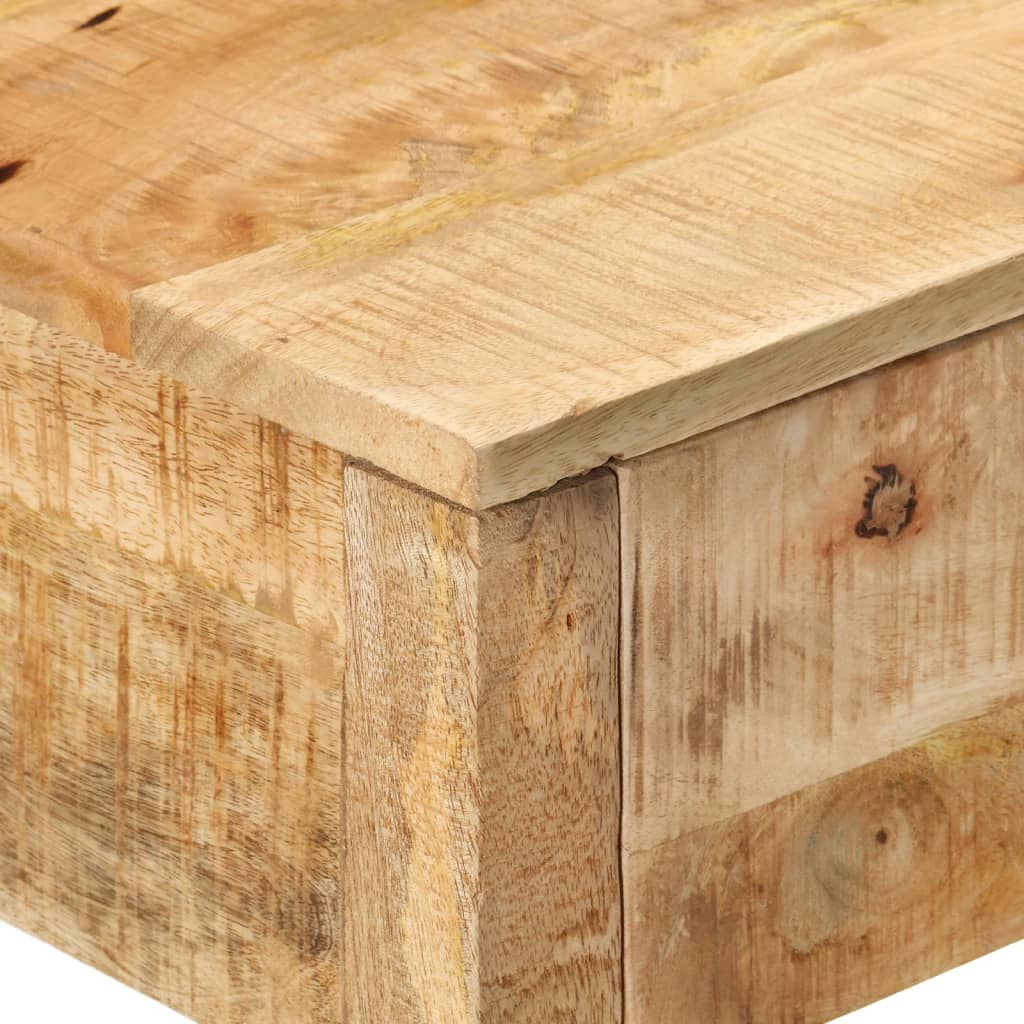 Avlastningsbord med 2 lådor 110x35x75 cm massivt mangoträ