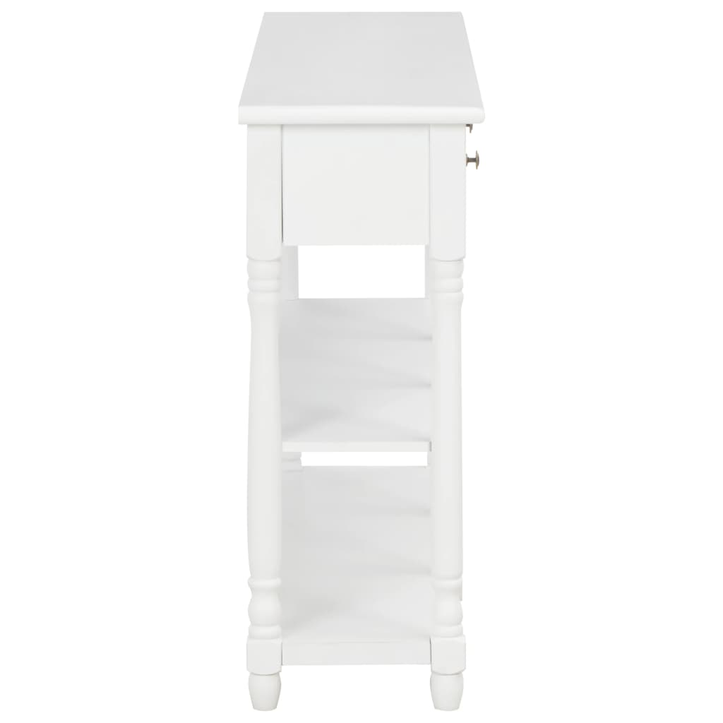 Avlastningsbord Konsollbord Vit 110x30x76 cm